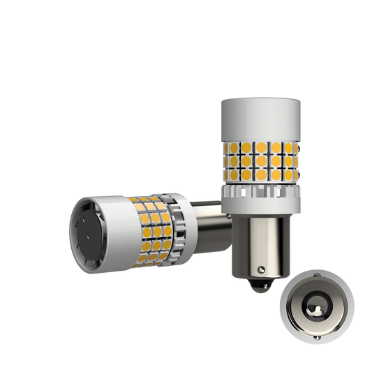 Set 2 x bec LED BA15S P21W LUSMAR™ 7000 lm Canbus - fara eroare
