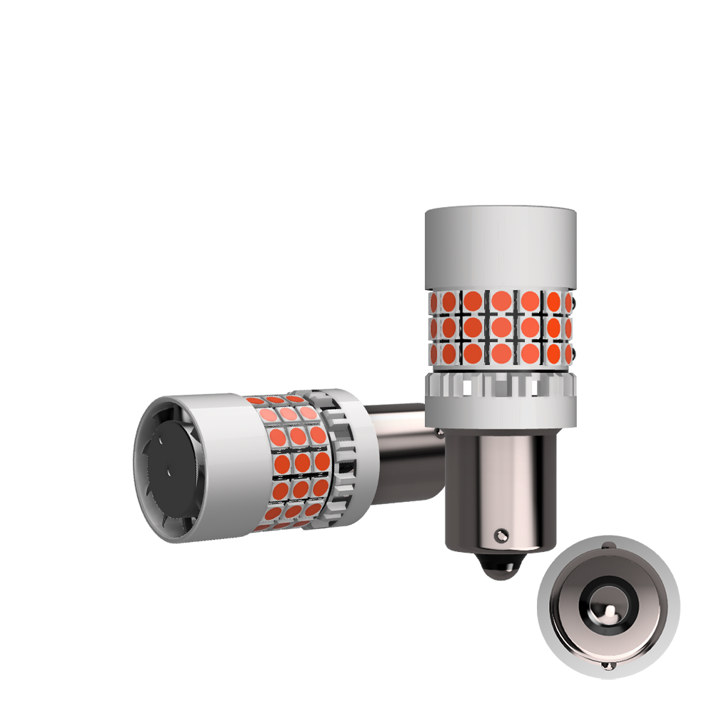 Set 2 x bec LED BA15S PR21W LUSMAR™ 7000 lm Canbus - fara eroare