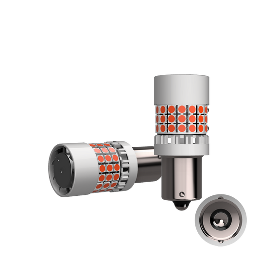 Set 2 x bec LED BA15S PR21W LUSMAR™ 7000 lm Canbus - fara eroare