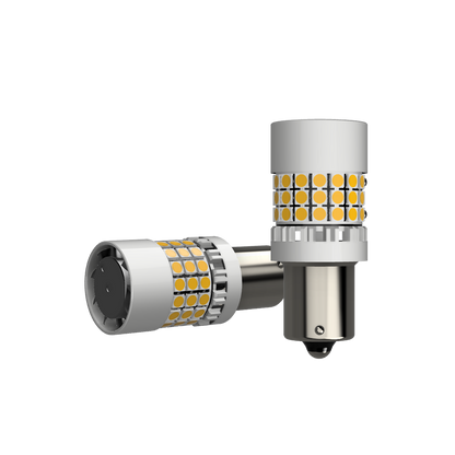 Set 2 x bec LED BA15S P21W LUSMAR™ 7000 lm Canbus - fara eroare