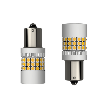Set 2 x bec LED BA15S P21W LUSMAR™ 7000 lm Canbus - fara eroare