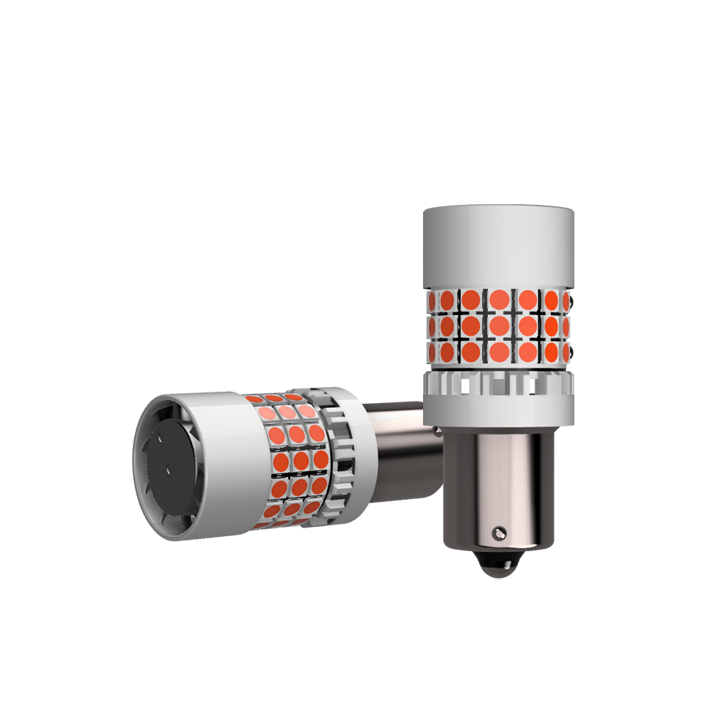 Set 2 x bec LED BA15S PR21W LUSMAR™ 7000 lm Canbus - fara eroare