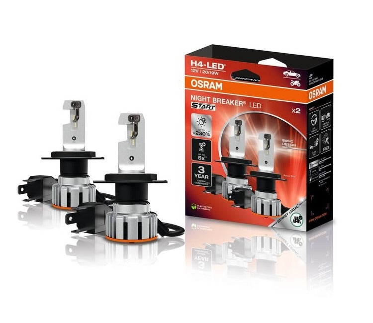 Kit LED H4 Osram Night Breaker 6000k 3300 lumen omologazione europea