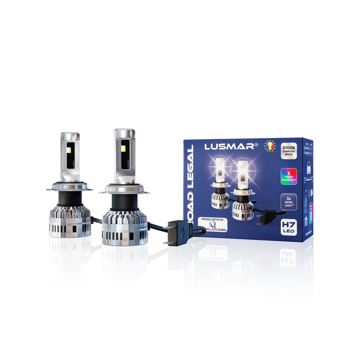 Kit LED H7 LUSMAR™ LED-H© 6000k 15000 lumen 110W/set Canbus - senza errori 